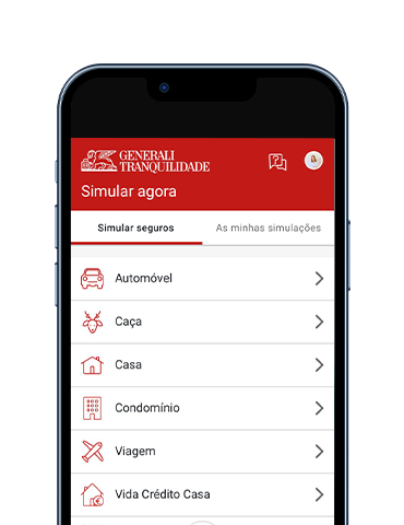 App Generali Tranquilidade Simuladores