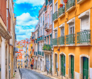 Imagem de rua em lisboa 