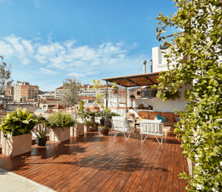 Terraço de uma casa