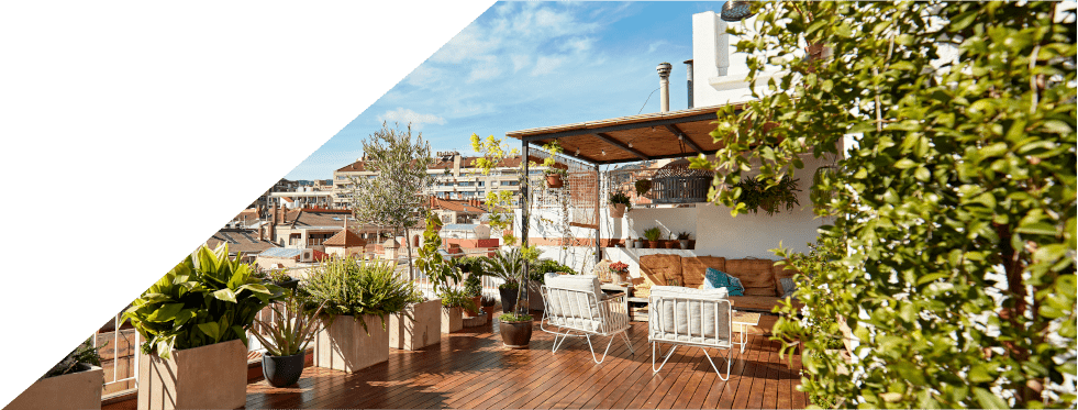 Terraço de uma casa