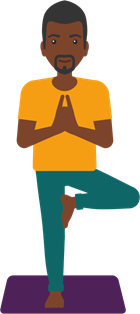 Postura da árvore - Yoga