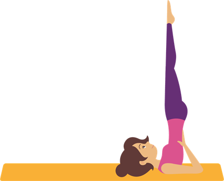 Postura da ação invertida - Yoga