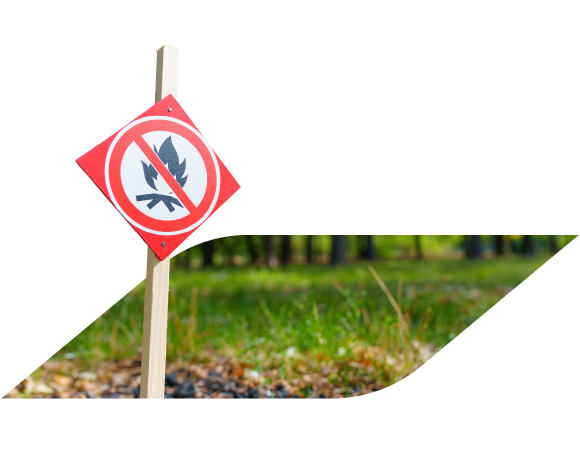 sinal de proibição de fazer queimadas