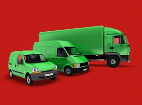 conjunto de carros de empresas