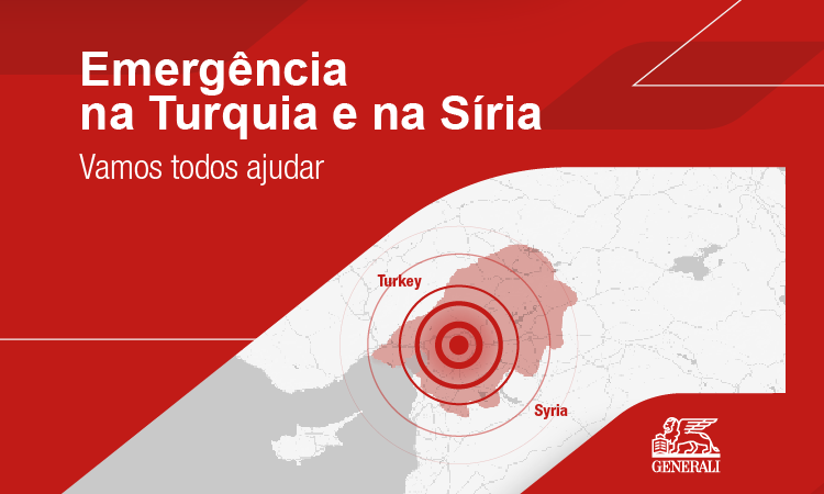 Doação Generali para ajuda humanitária na Turquia e Síria